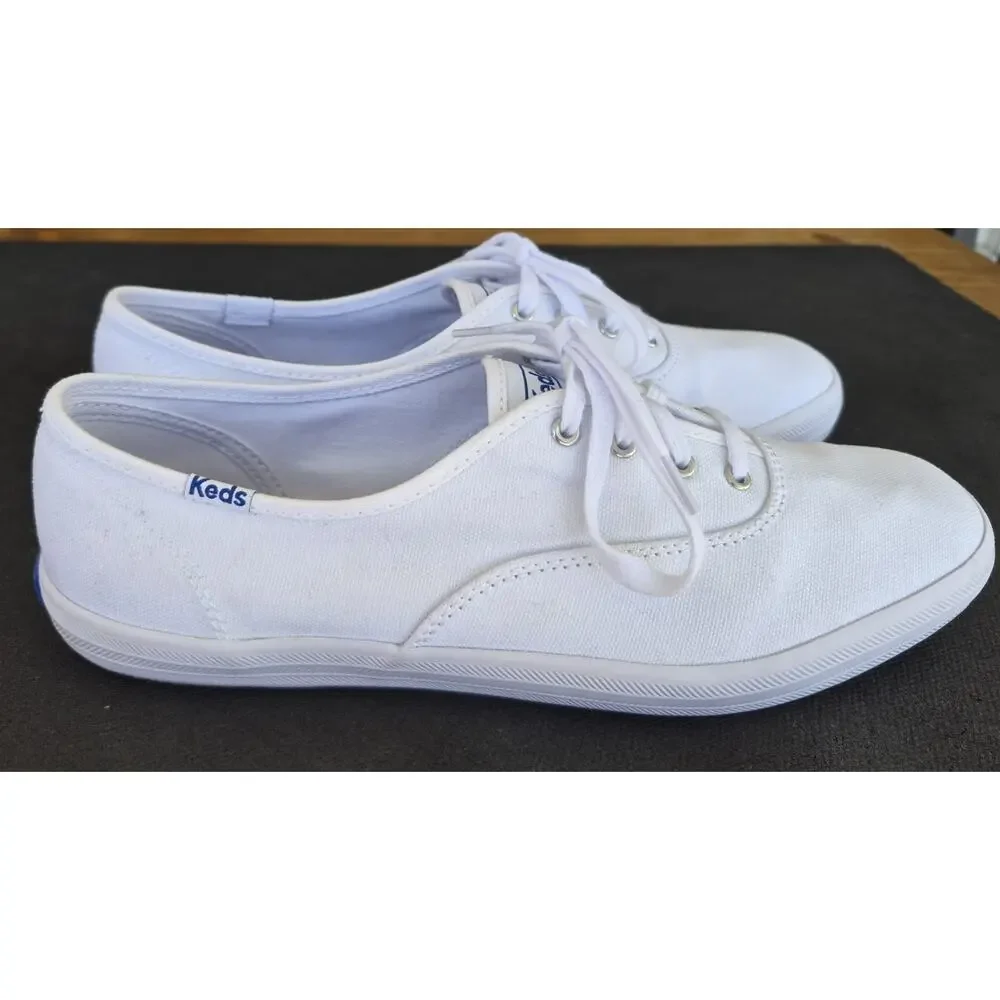 New Keds Champion White Canvas Sneakers Women's Size 9